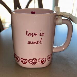 Rae Dunn Love is Sweet Pink Mug